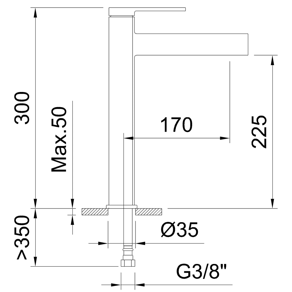 Clever Mitigeur lavabo Velvet II Cascade 225m – Image 4